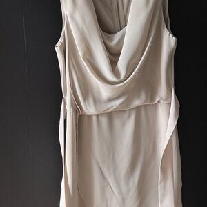 The Limited Cream Asymmetrical Dress